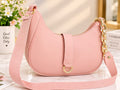 Women’s Stylish Pink Shoulder Bag with Golden Chain & Adjustable Strap – Elegant Fashion Handbag